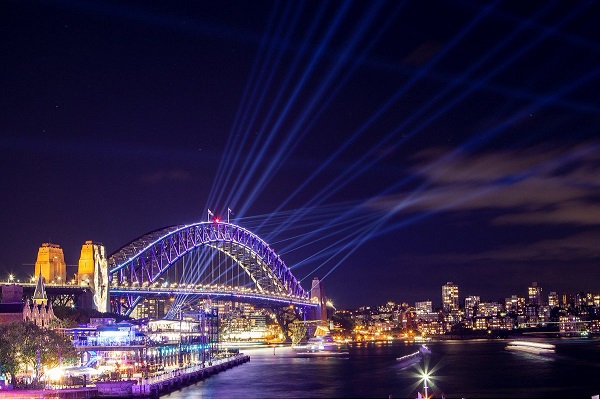 Cầu cảng Sydney về đêm