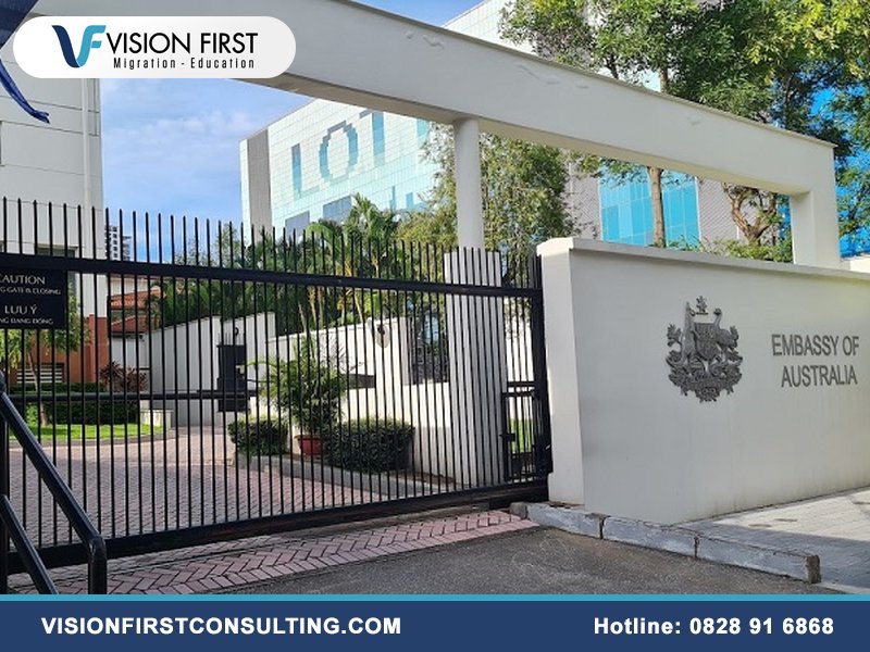Lãnh sự quán Úc ở đâu?
